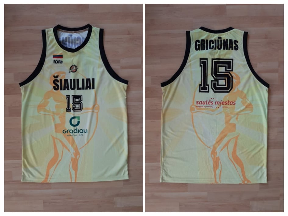 BC Šiauliai. Marškinėliai - Benas Griciūnas (2018-19, LKL)